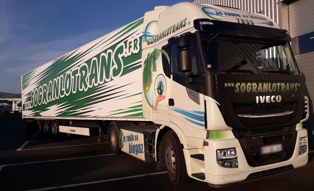 Sogranlotrans camion ecologique au biogaz